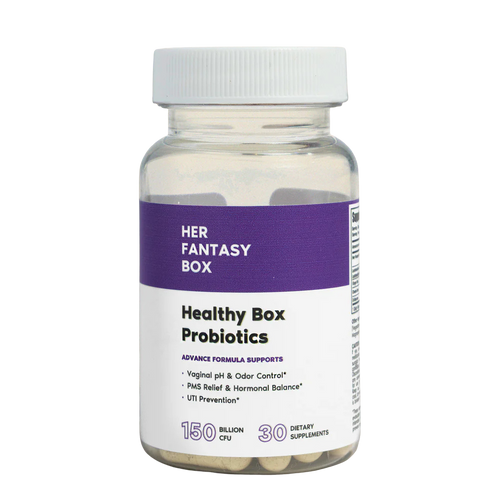 Her Fantasy Box | Healthy Box | Vaginal Probiotics for Women – Prebiotics + Advanced Lactobacillus Blend – Hormonal Balance, PMS Relief – Feminine Health Support with Cranberry & D-Mannose